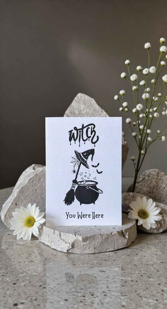 Witch You Were Here Card