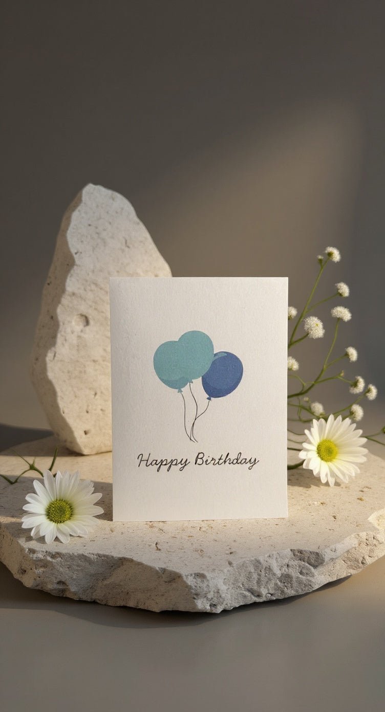 Carte Ballons d'Anniversaire