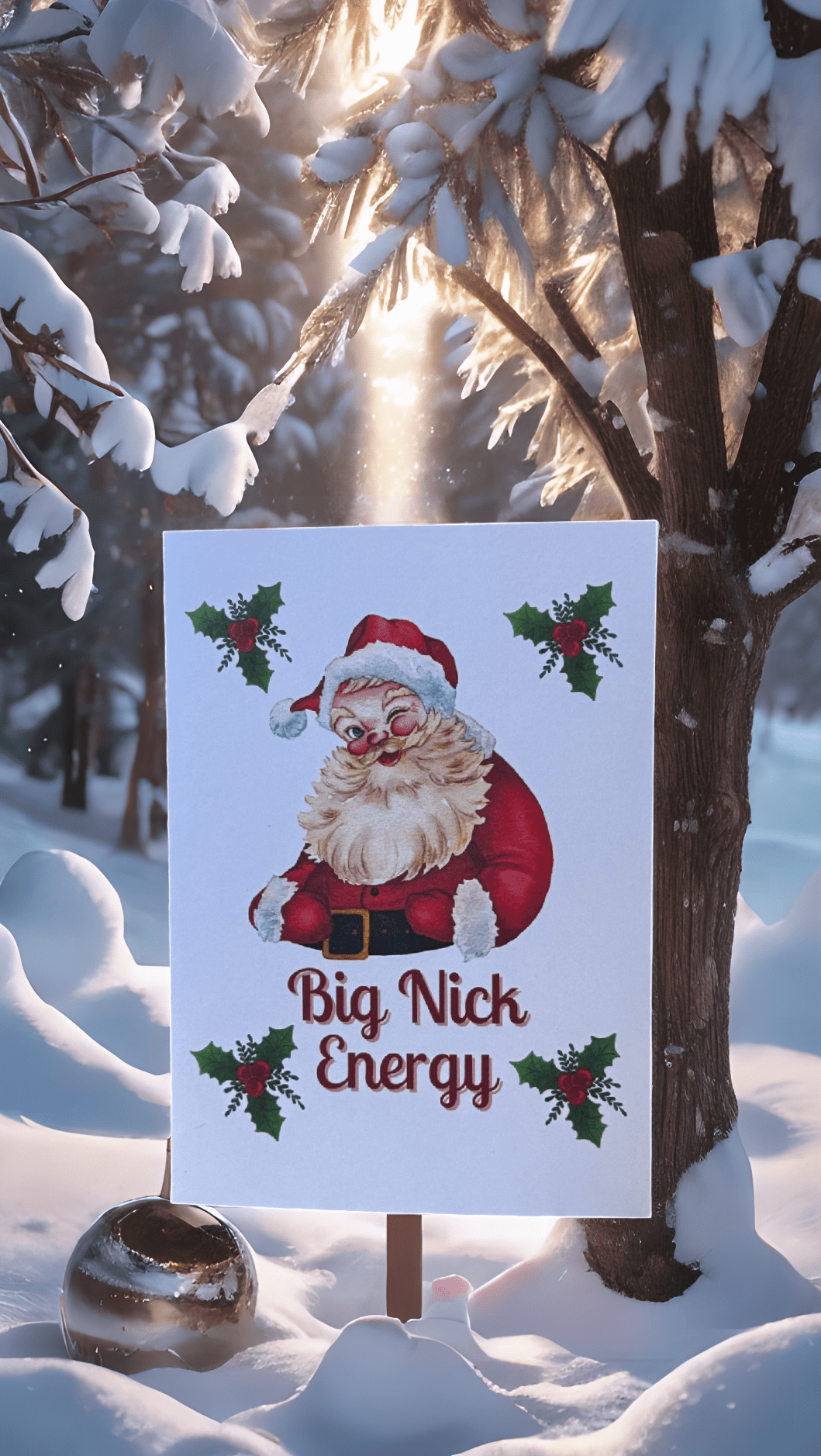 Big Nick Energy Christmas Card