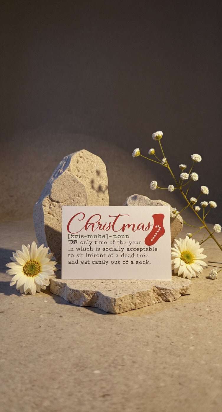 Christmas Definition Card