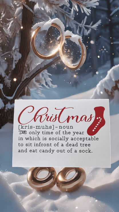 Christmas Definition Card