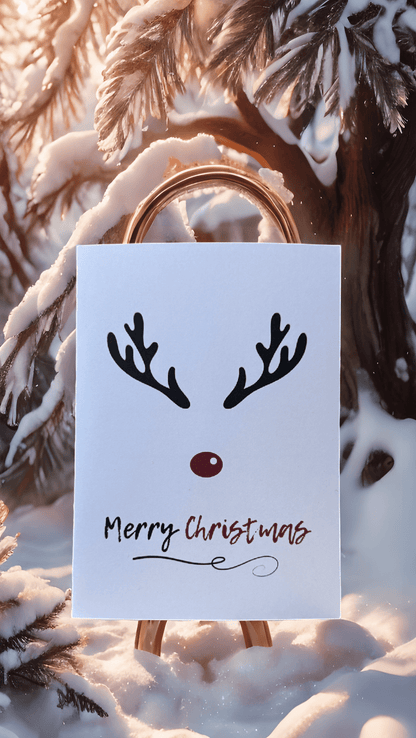 Reindeer Christmas Card