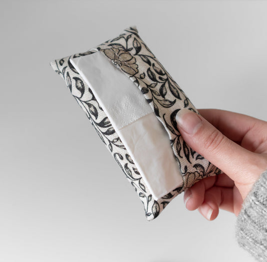 Range-mouchoirs en tissu | Format de poche (Petit) | Fleur de Vie