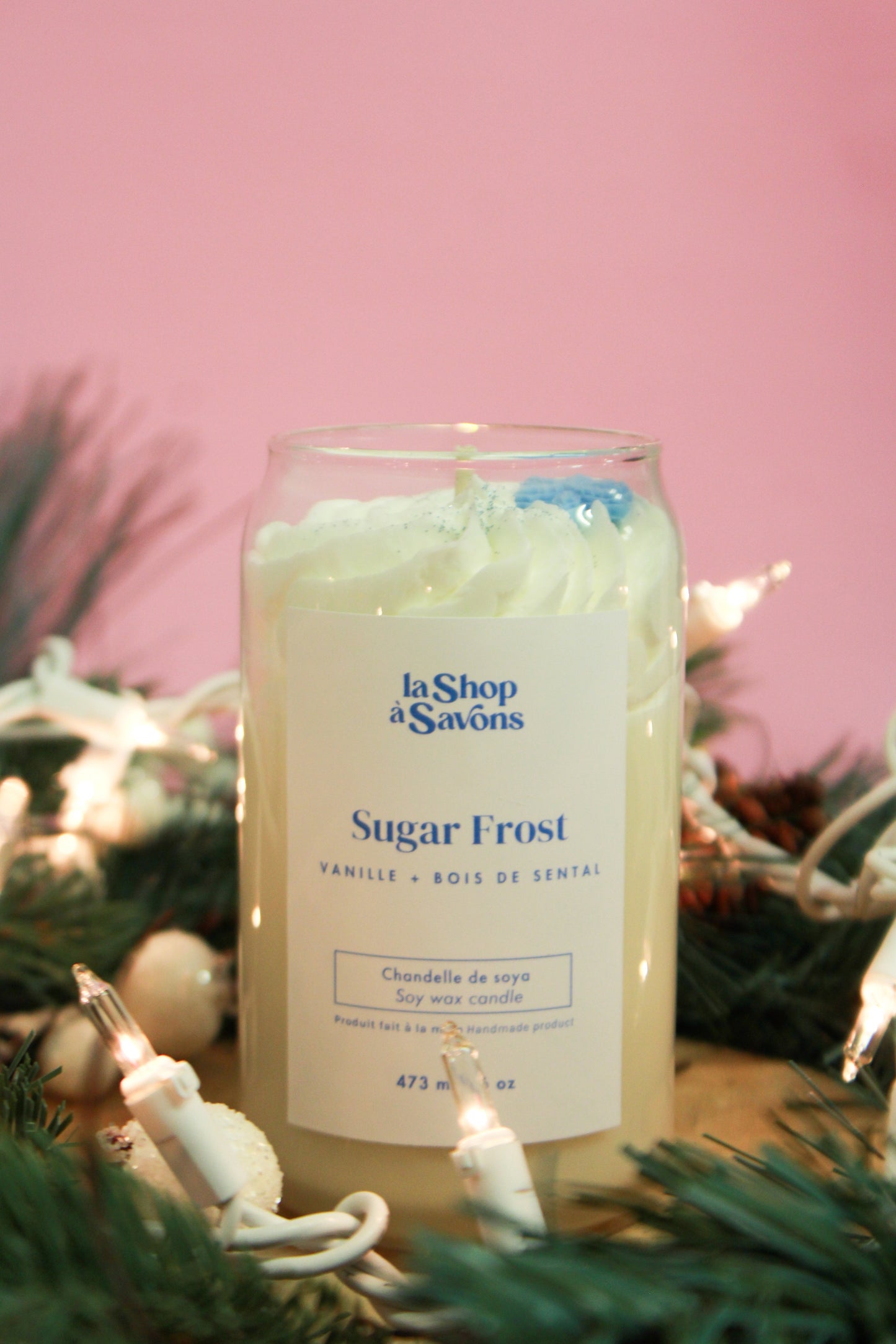 Chandelle de soya 16 oz - Sugar Frost
