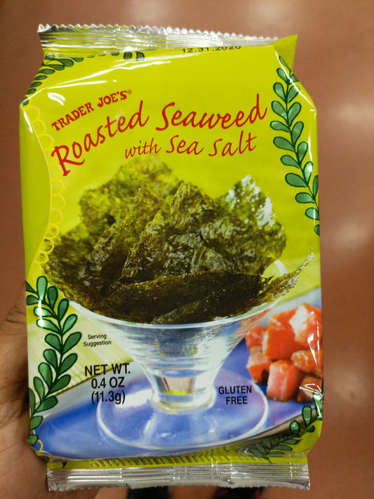 Snack d'algues grillées au sel marin Trader Joe's, 11,3 g