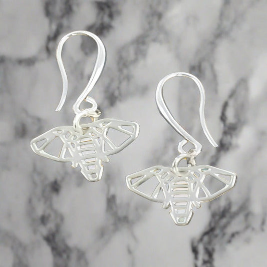 Boucles d'oreilles pendentifs éléphant en plaqué argent