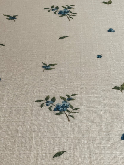Organic Cotton Muslin Comforter & Pillowcase Set - Blueberry