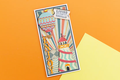 Vintage Carnival Metal Die & Stencil Set - Helter Skelter