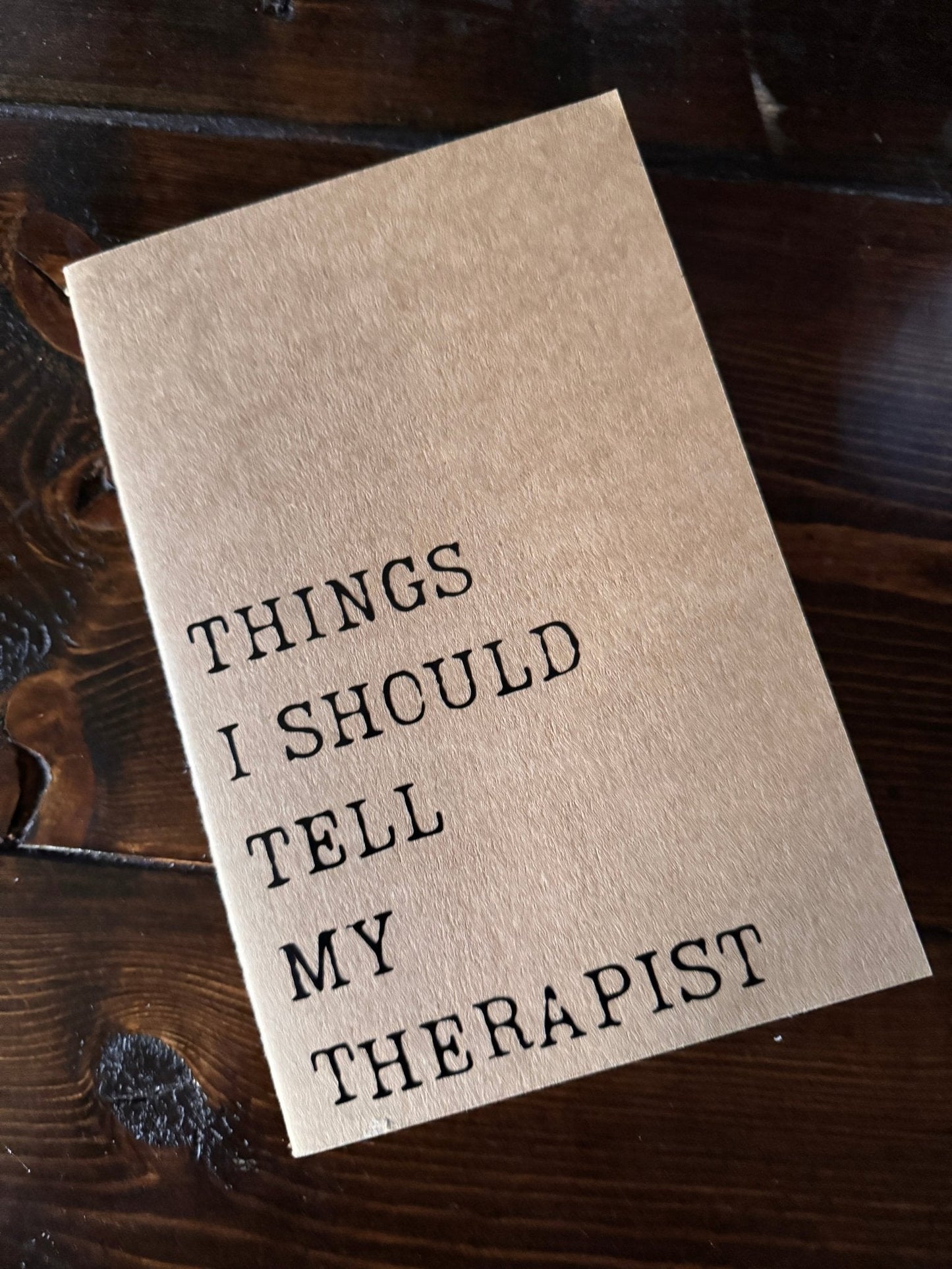 Things I Should Tell My Therapist Journal