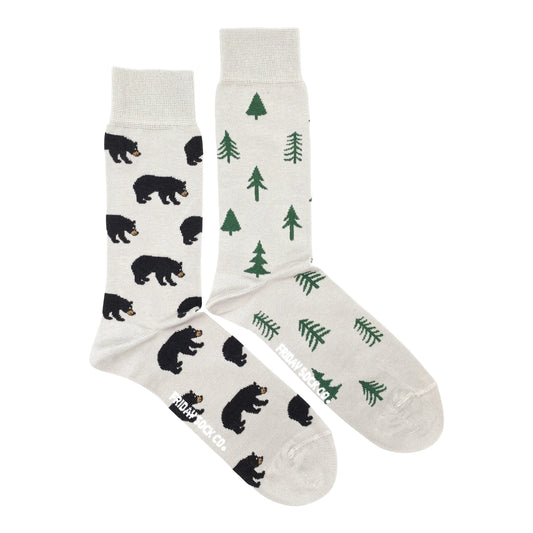 Chaussettes Ours et Arbre pour hommes de Friday Sock Co.