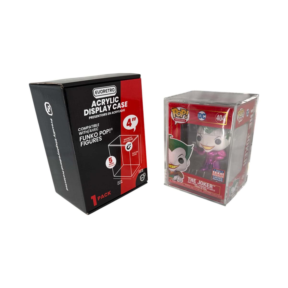 Présentoir en acrylique EVORETRO pour Funko Pop standard 4" (lot de 1)