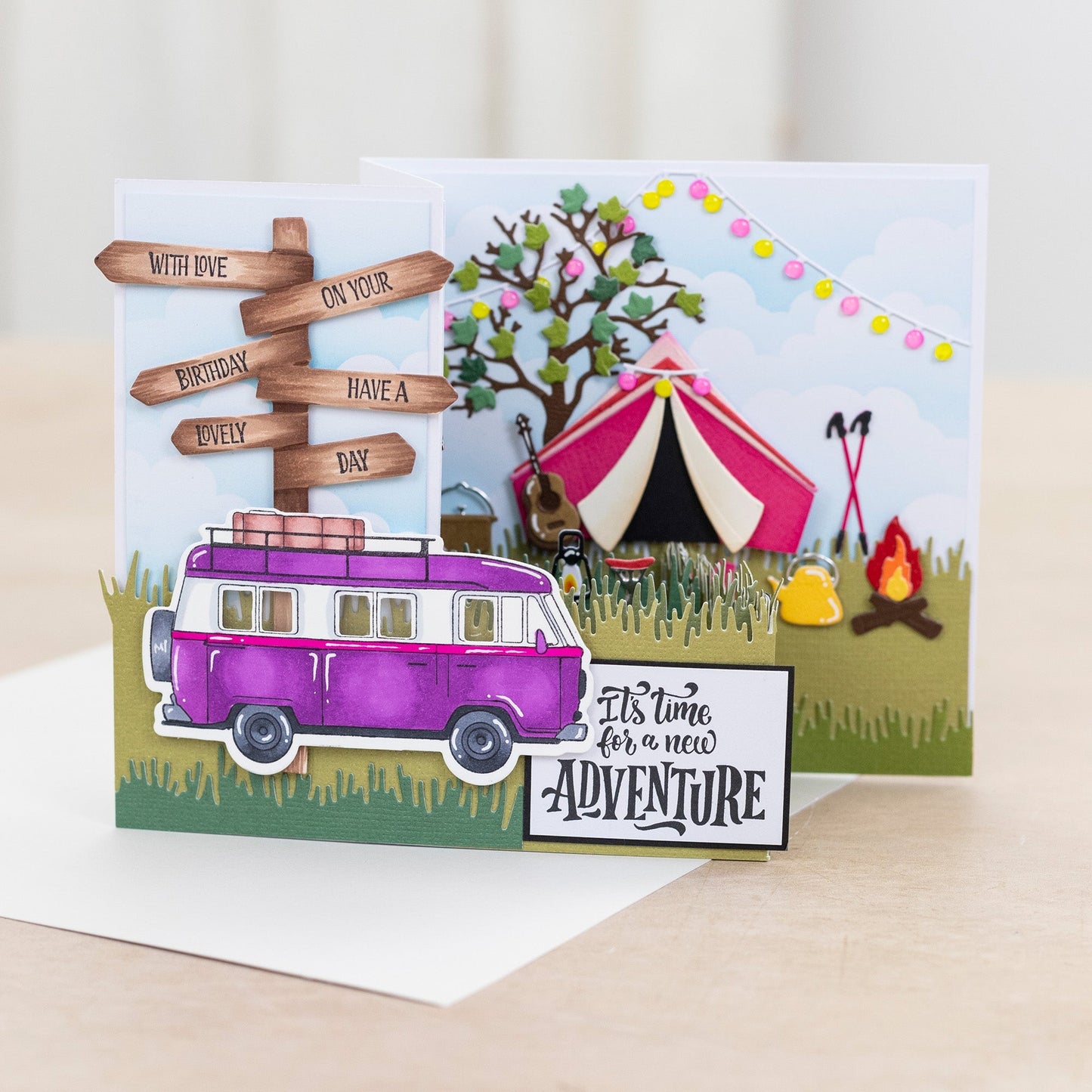 Crafters Companion The Great Outdoors Stamp & Die Set - Enjoy the Journey