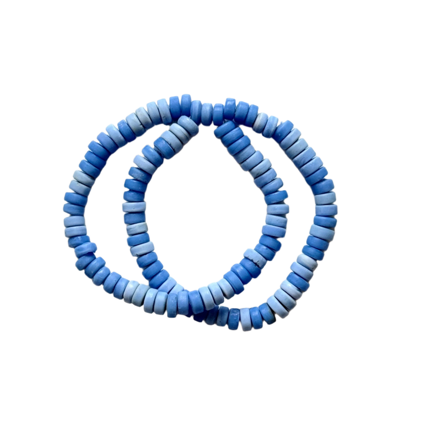 Bracelet double rang de perles de verre