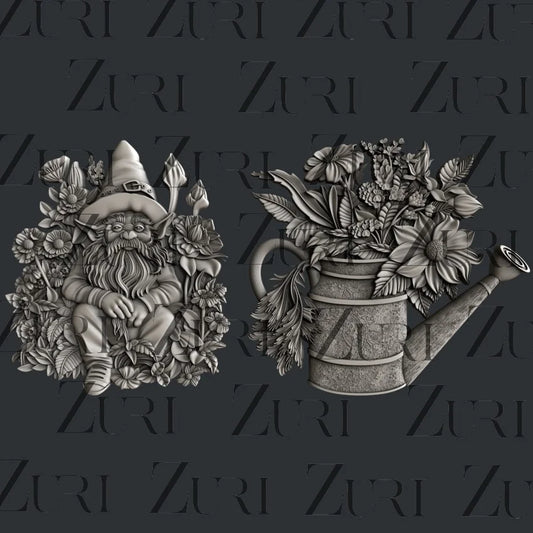 Zuri Designs Garden Decor Set 1