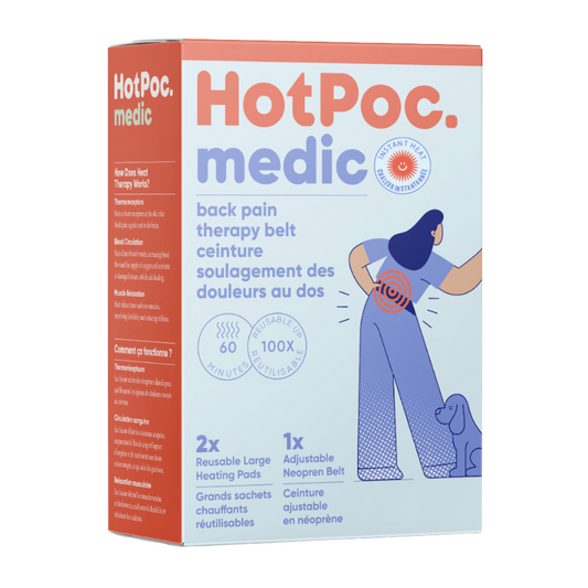 Ceinture réutilisable ajustable et ensemble de 2 chauffe-mains réutilisables écologiques - Hot Poc medic