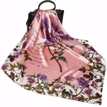 Imitation Silk Printed Floral Arab  Headscarf