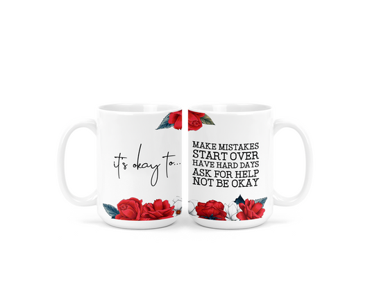 It's Okay Ceramic Mug | Mental Health Mug