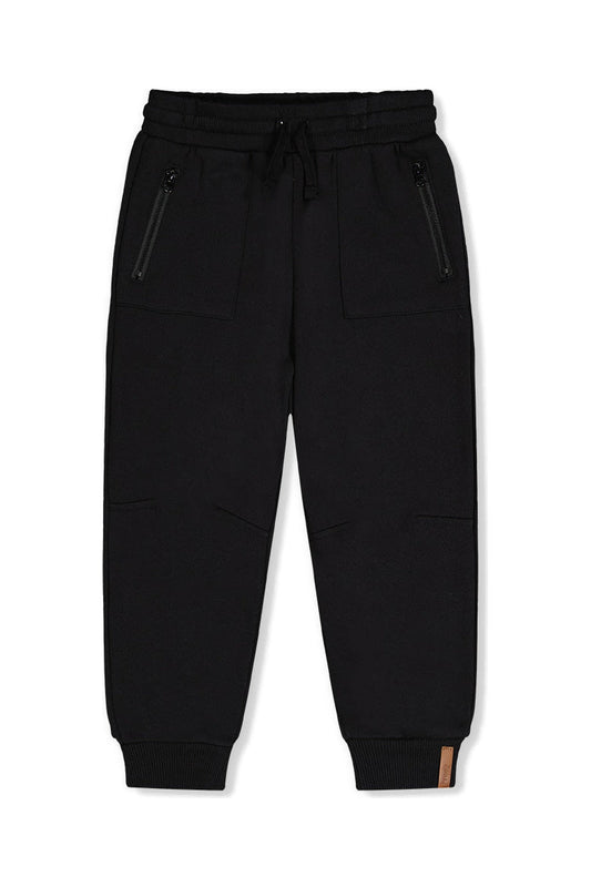 Fleece Sweatpants With Pockets Black