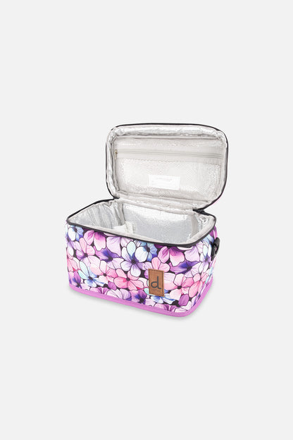 Lunch Box Black Floral Print