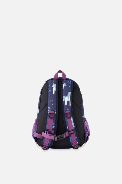 Little Kids Backpack Blue Unicorn Print