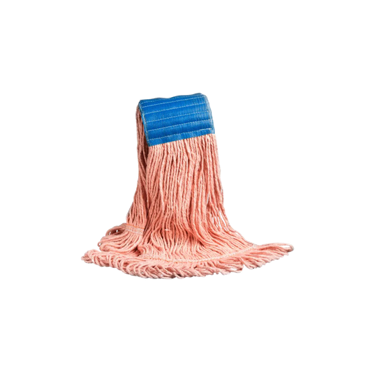 Tête de balai à franges en synthétique orange 450 g