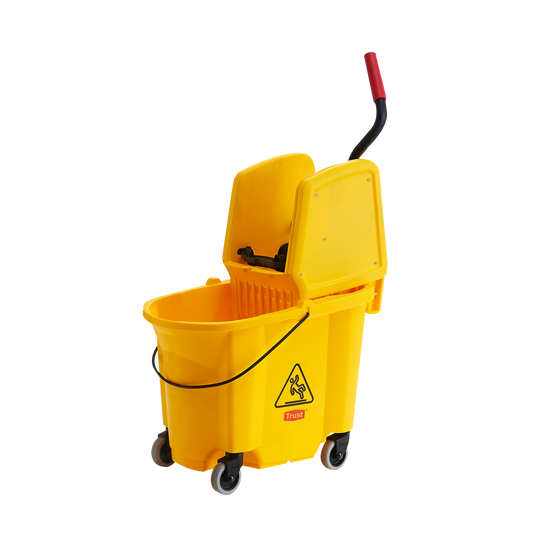 33L Down Press Yellow Bucket and Wringer Combo