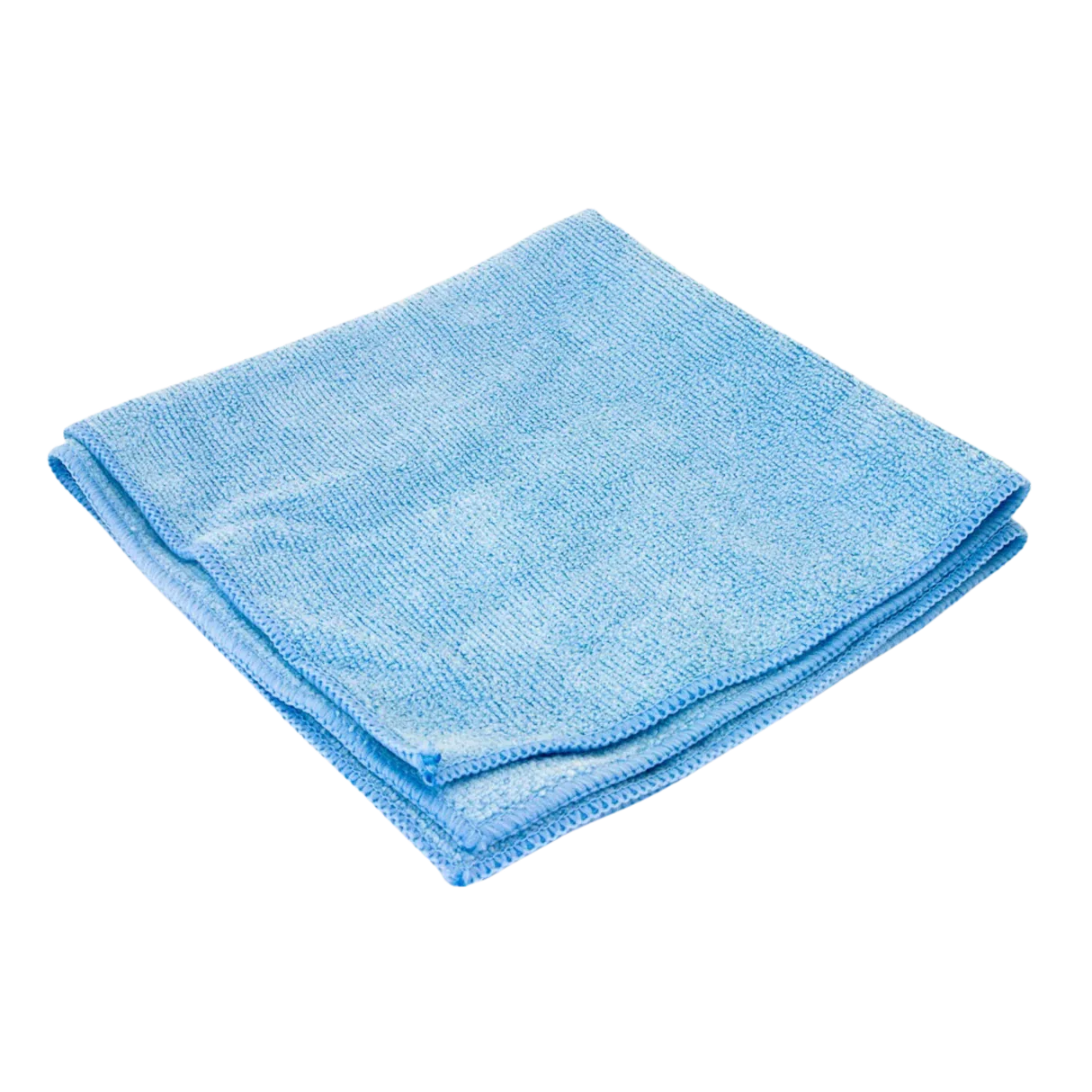 Blue Microfiber Cleaning Cloths 16" x 16" – 25 Pack (8 Packs per Case)