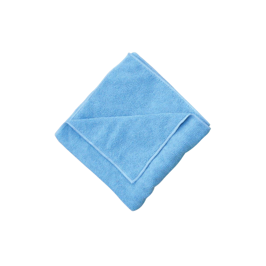 Serviette en microfibre bleue de 16 pouces