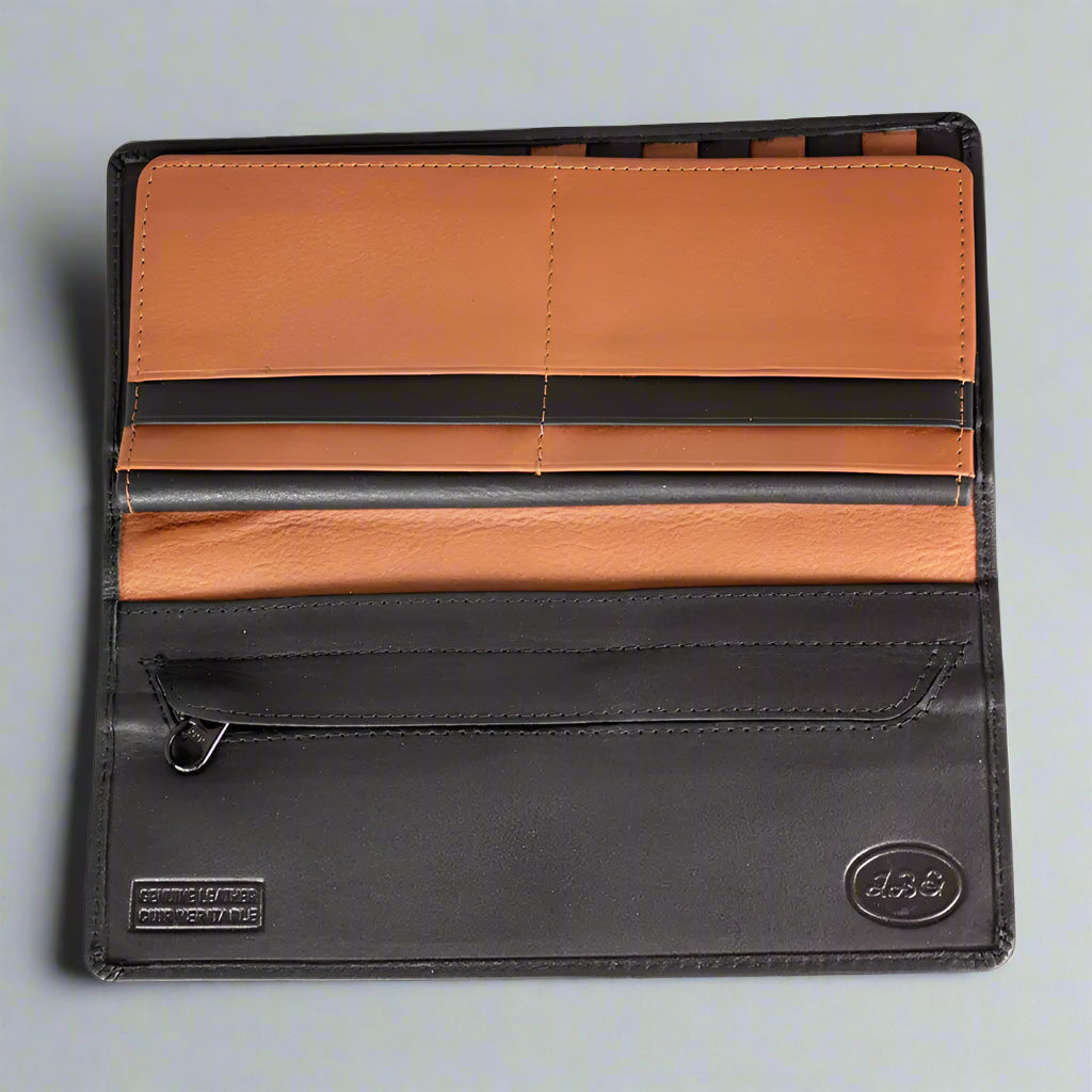 Portefeuille en cuir JBG International pour homme avec poche poitrine