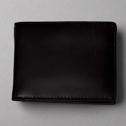 Portefeuille en cuir JBG International Men's Center Wing Bifold avec protection RFID