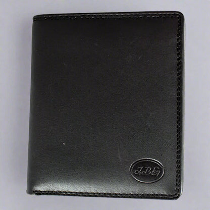 Portefeuille en cuir JBG International pour homme, à deux volets et à rabat vertical