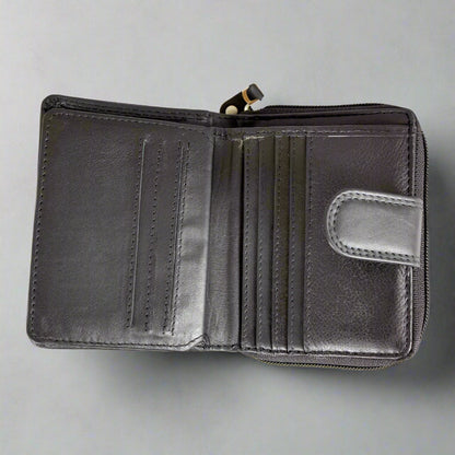 JBG International Women's Small RFID Leather Wallet
