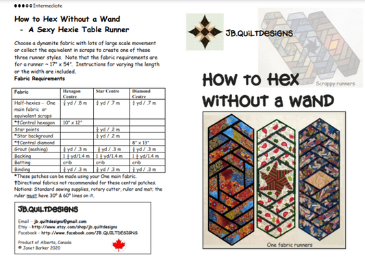 How to Hex without a Wand - JB Quilt Designs