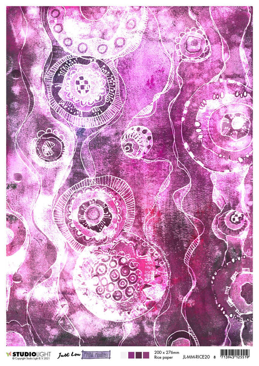 JL Rice Paper White Moodle Mindful Moodling 210x297mm n°20