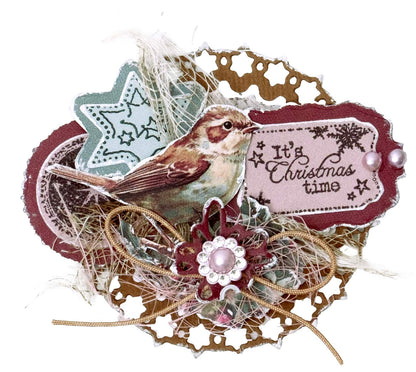 JMA Die-Cut Paper Pad Paper Elements Christmas Blush 20 Sheets