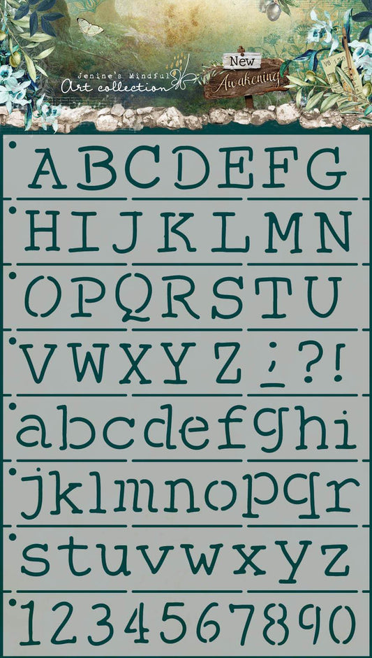 JMA Masque Alphabet Machine à écrire Ludique Nouvel Éveil 148X210mm nr.06