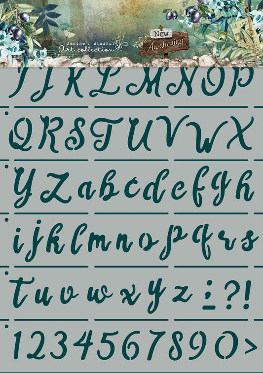 JMA Masque Alphabet Lettrage Manuel Nouveau Réveil 210X297mm n°07