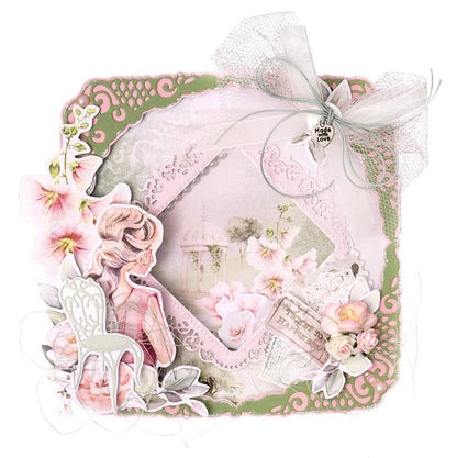 JMA Cutting Die Chair & Frame Romantic Moments 150x150x1mm 6 PC nr.572