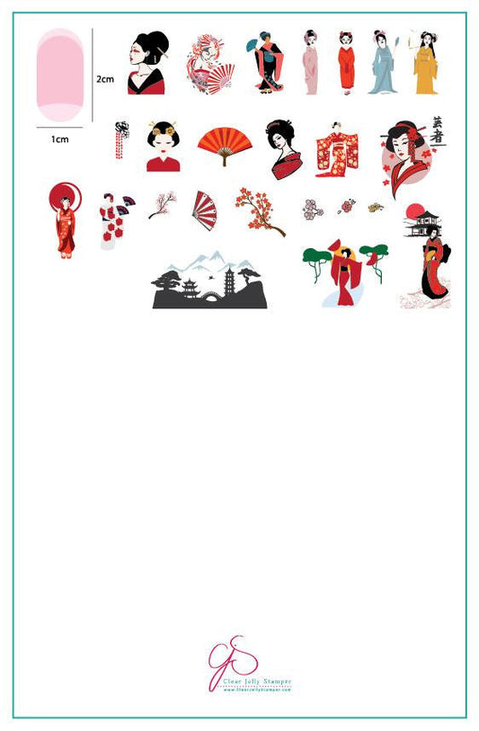 Clear Jelly Stamper - Geisha