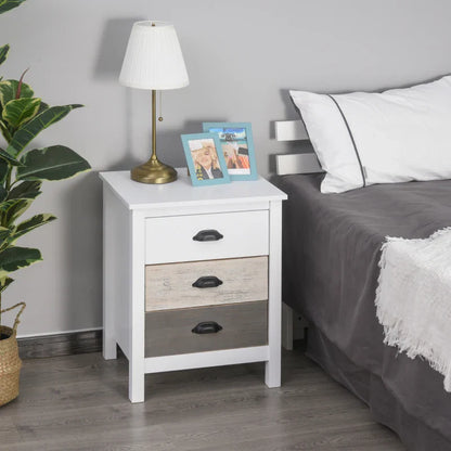 Avery Accent Table Storage Cabinet/Nightstand with 3 Drawers