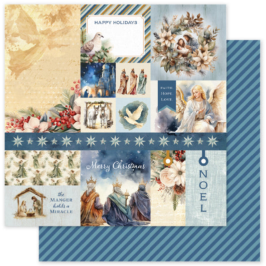 Papiers Imprimés Joy to the World F 12x12 35521