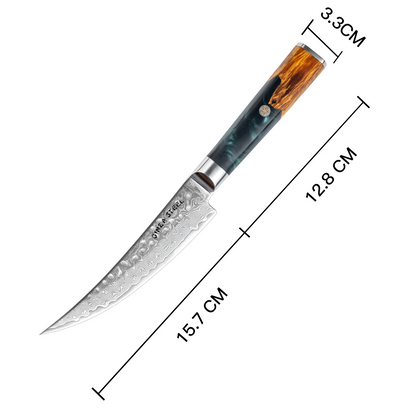 Kaze Katana 6″ Boning Knife | Damascus Steel by Ginza Steel