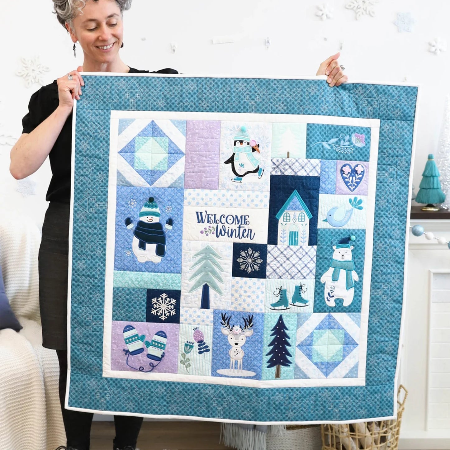 Kimberbell - Enchanted Winter Feature Quilt -Fabric Kit