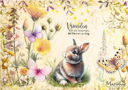 Marianne Design A4 Cutting Sheet - Cute Animals - by Fairybells