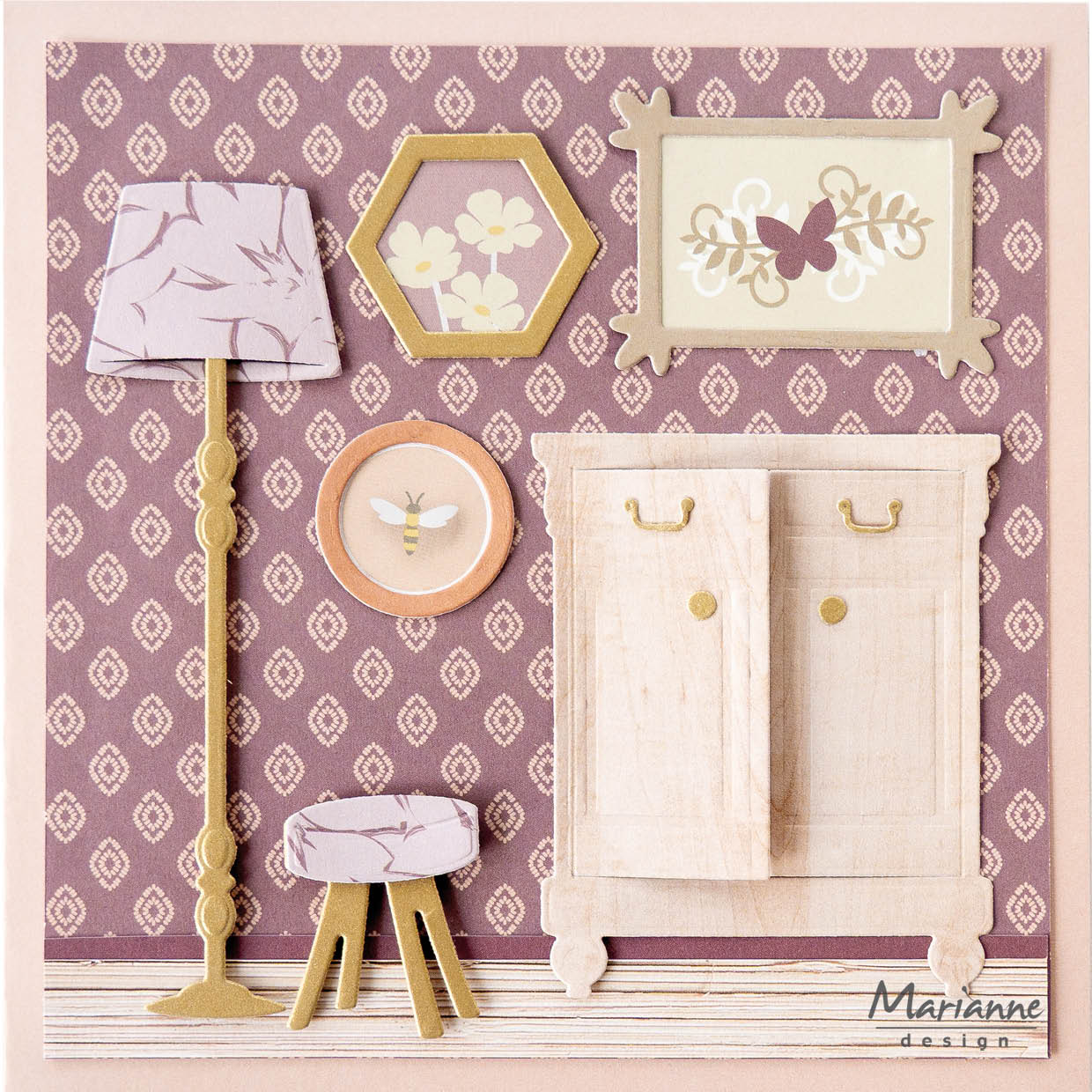 Marianne Design Collectables Die - Lamp & Stool by Marleen