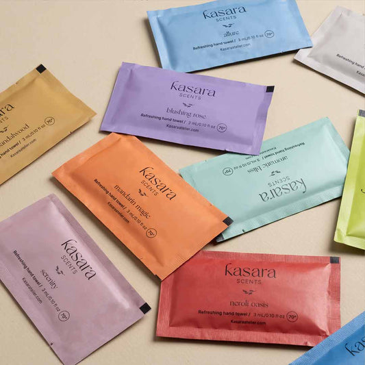 Lingettes Rafraîchissantes Parfumées Kasara Atelier – 60 Sachets