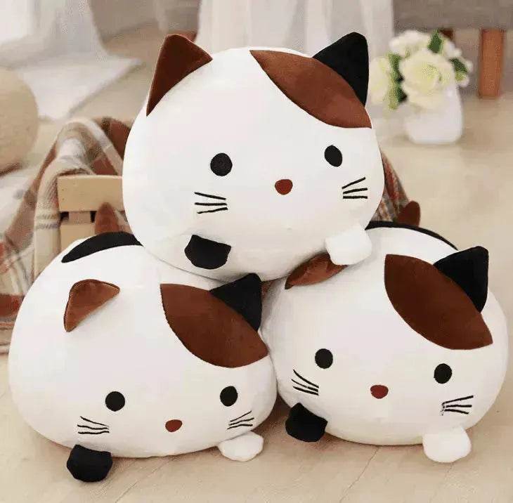 Kawaii Plush Cat Pillow: Soft, 30cm, Cartoon Animal Doll. Great for Kids!