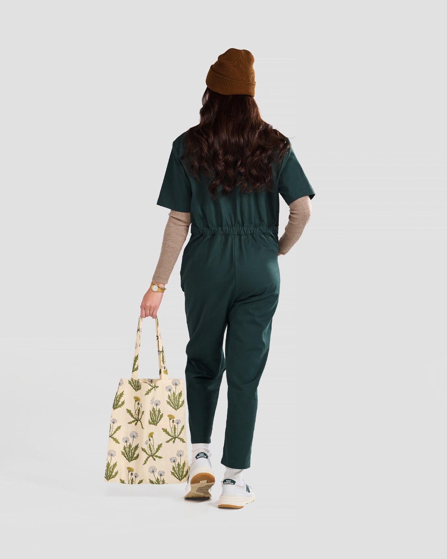 Combinaison en sergé kaki pour femme