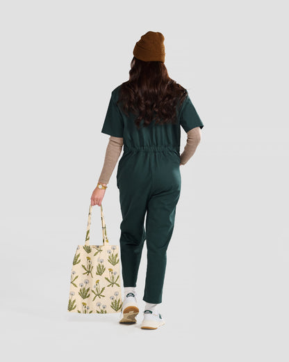 Combinaison en sergé kaki pour femme