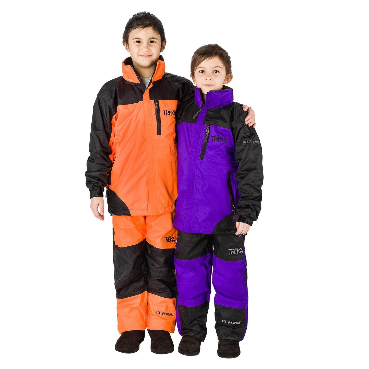 Kids Gorak Shep Unisex Outershell Jacket – Orange / Black